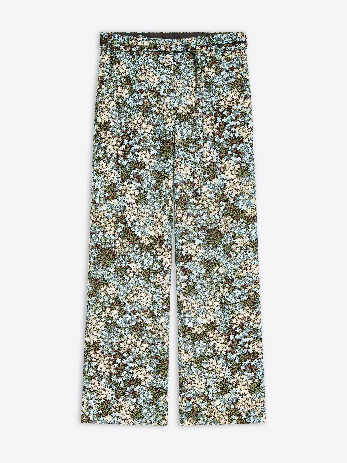 Flared floral trousers