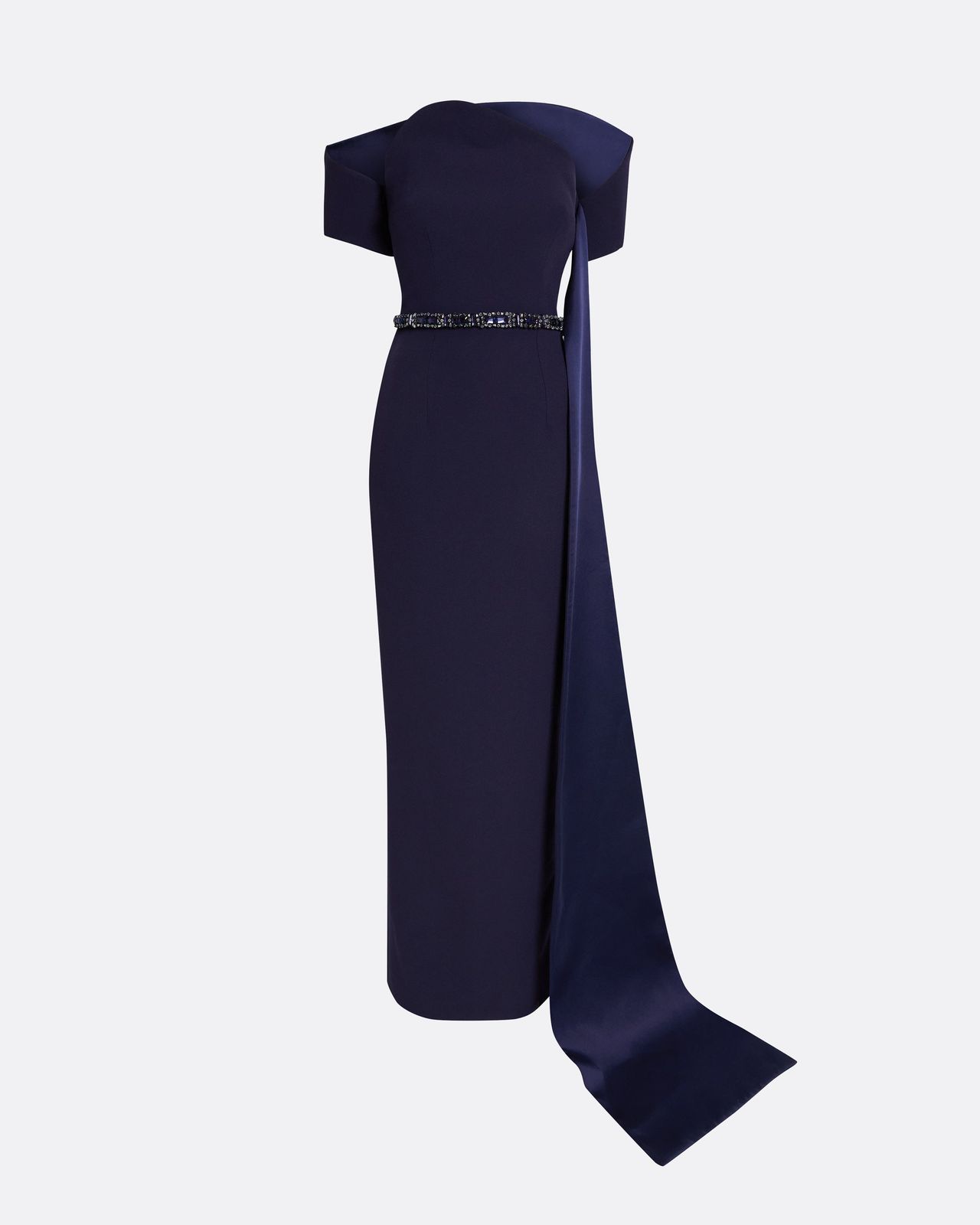 Giorgia Long Dress In Azurite With Multi-blues