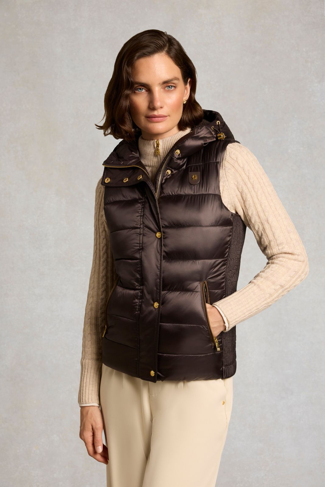 Harlow Sherpa Gilet (Chocolate)