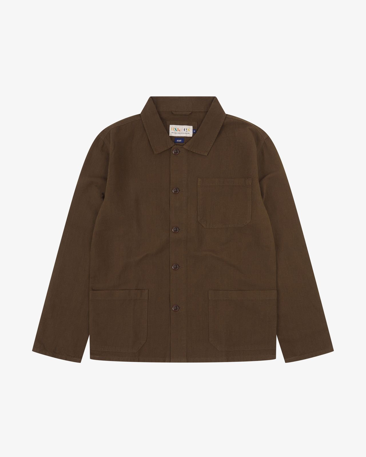 3001 Linen blend overshirt - loam