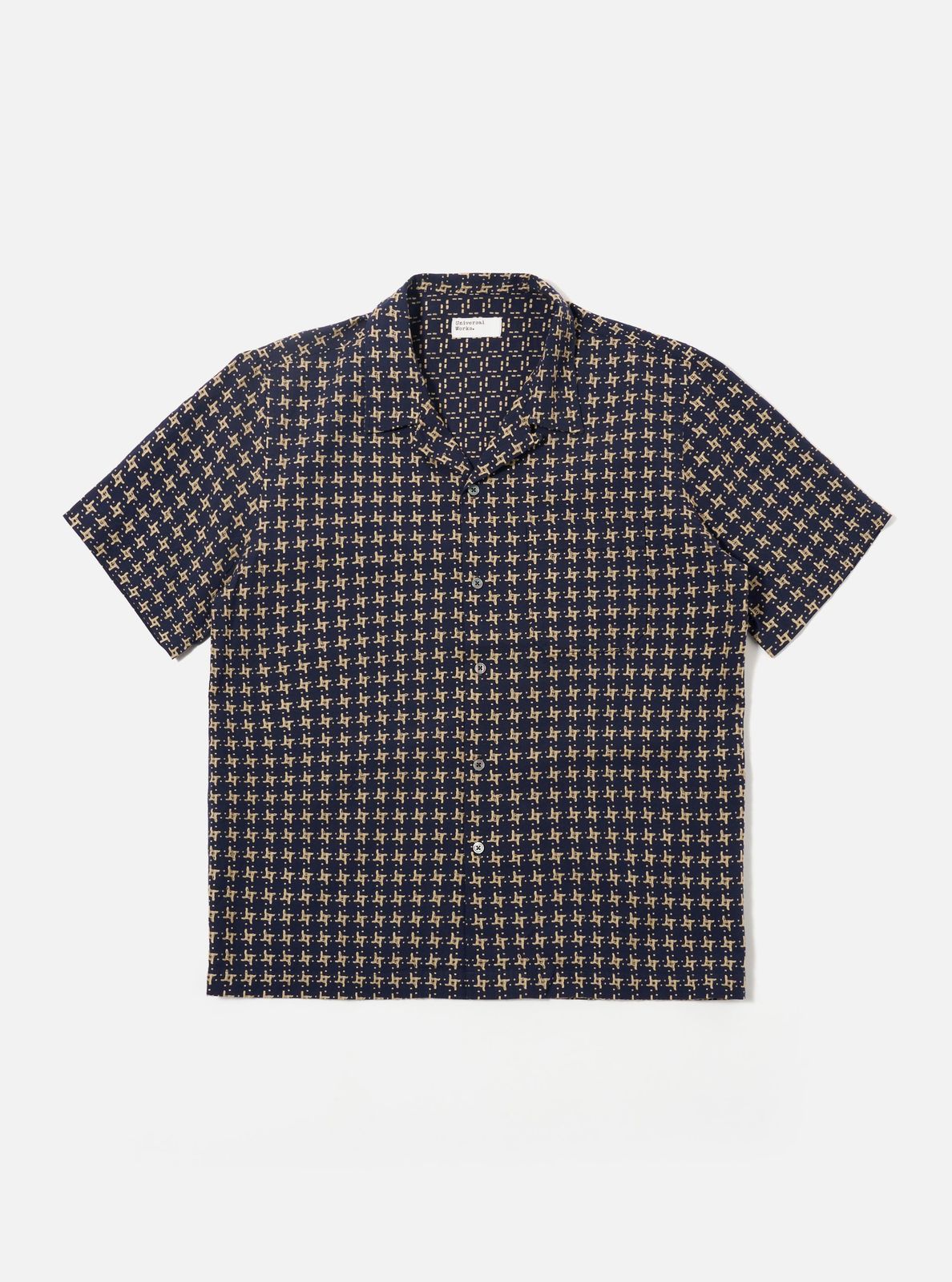 Navy/Sand Rhodes 8 Cotton Road Shirt