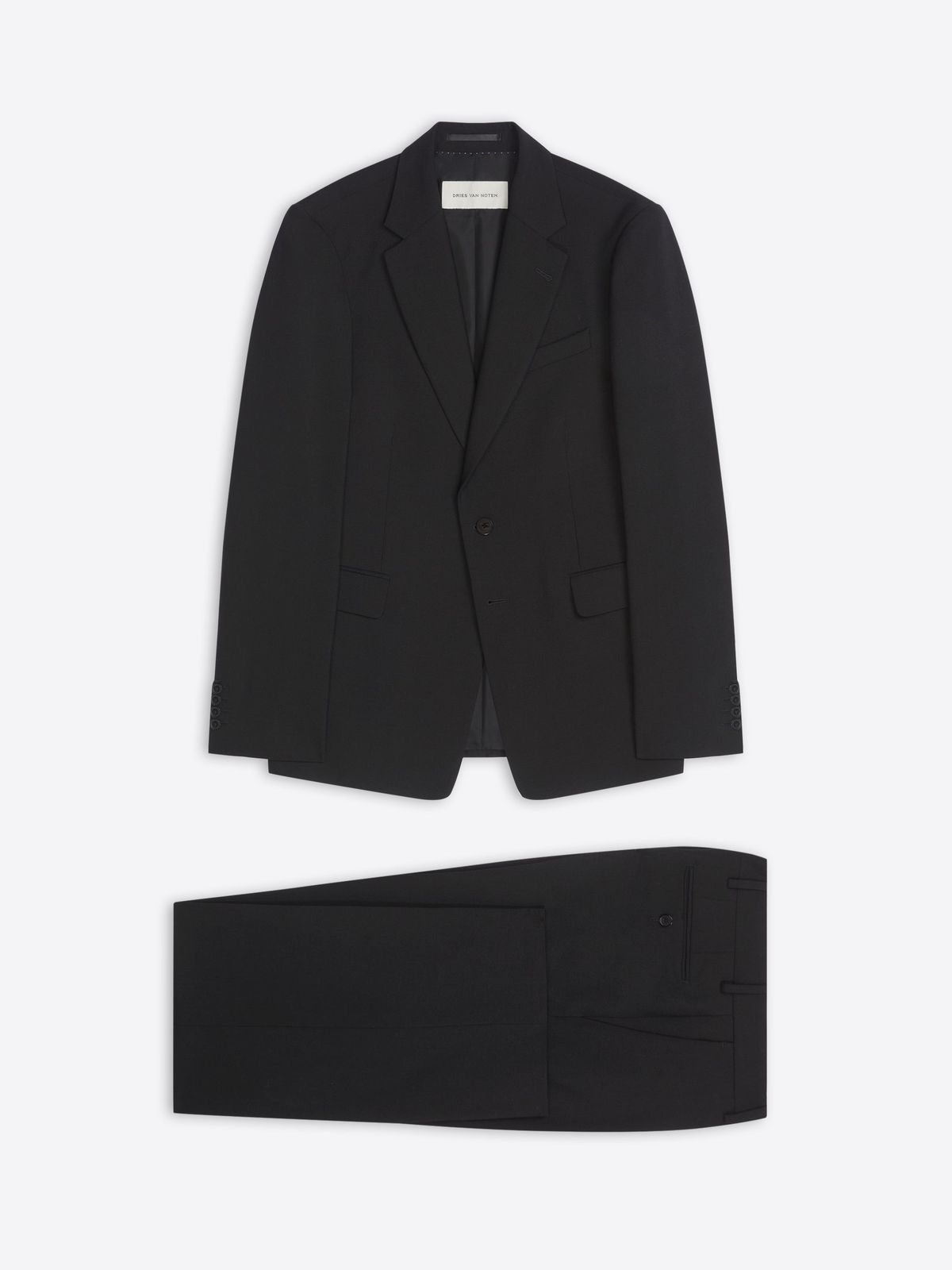 Slim fit cotton wool suit