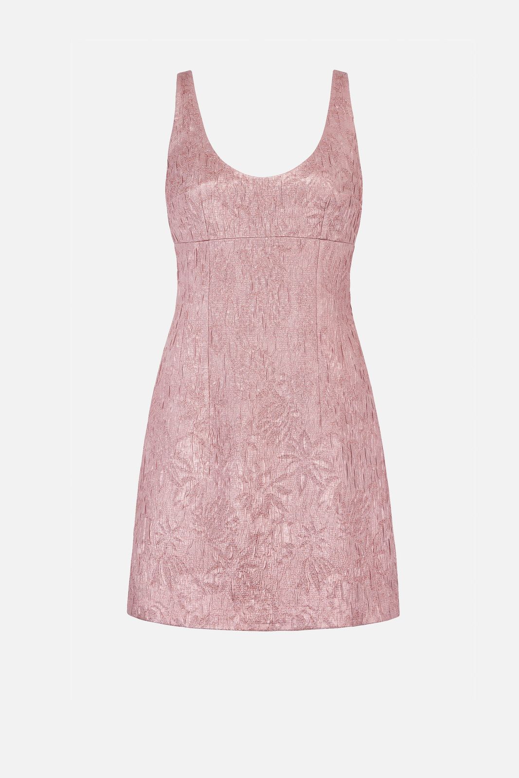 Einna Dress In Pink Metallic Cloque