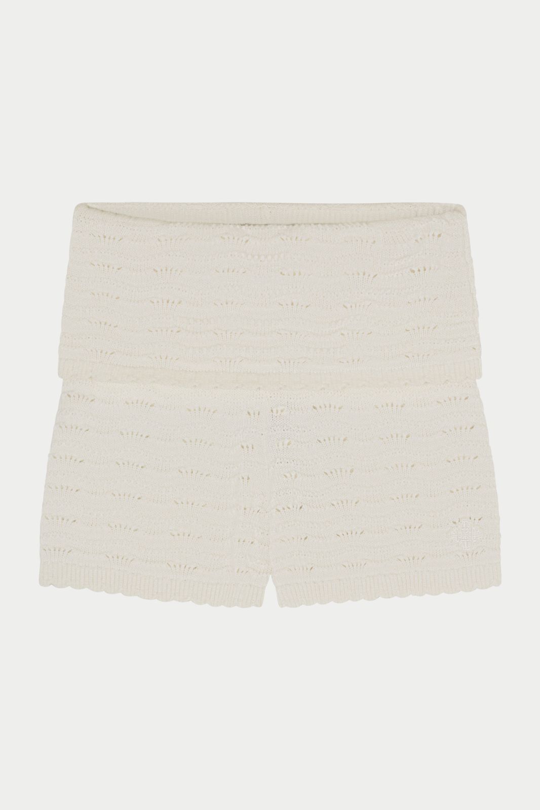 KNITTED SHORTS - OFF WHITE