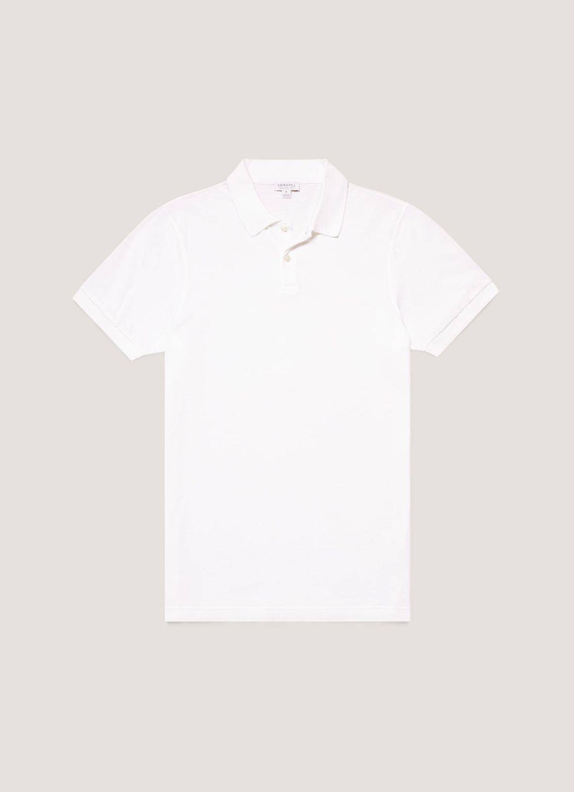Men's Piqué Polo Shirt in White