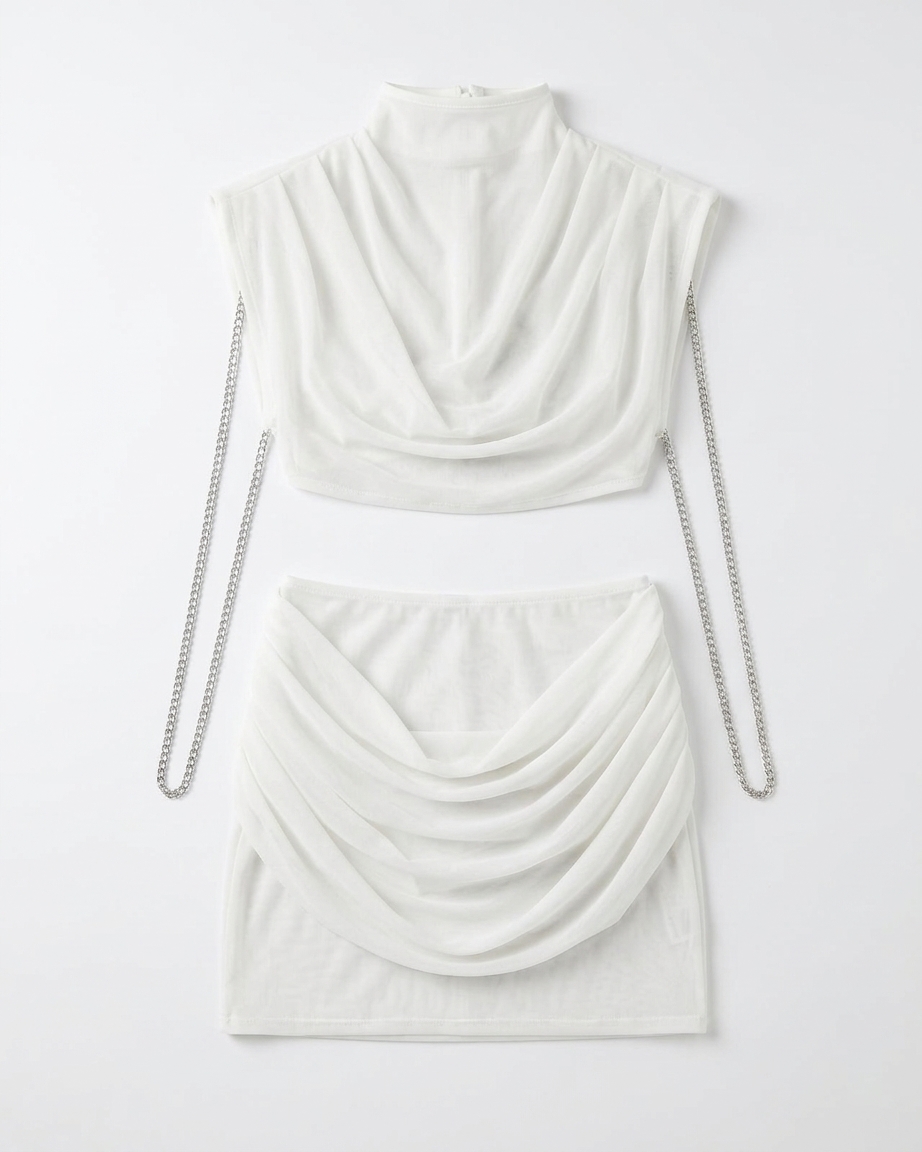 Hera Mini Skirt In Ivory