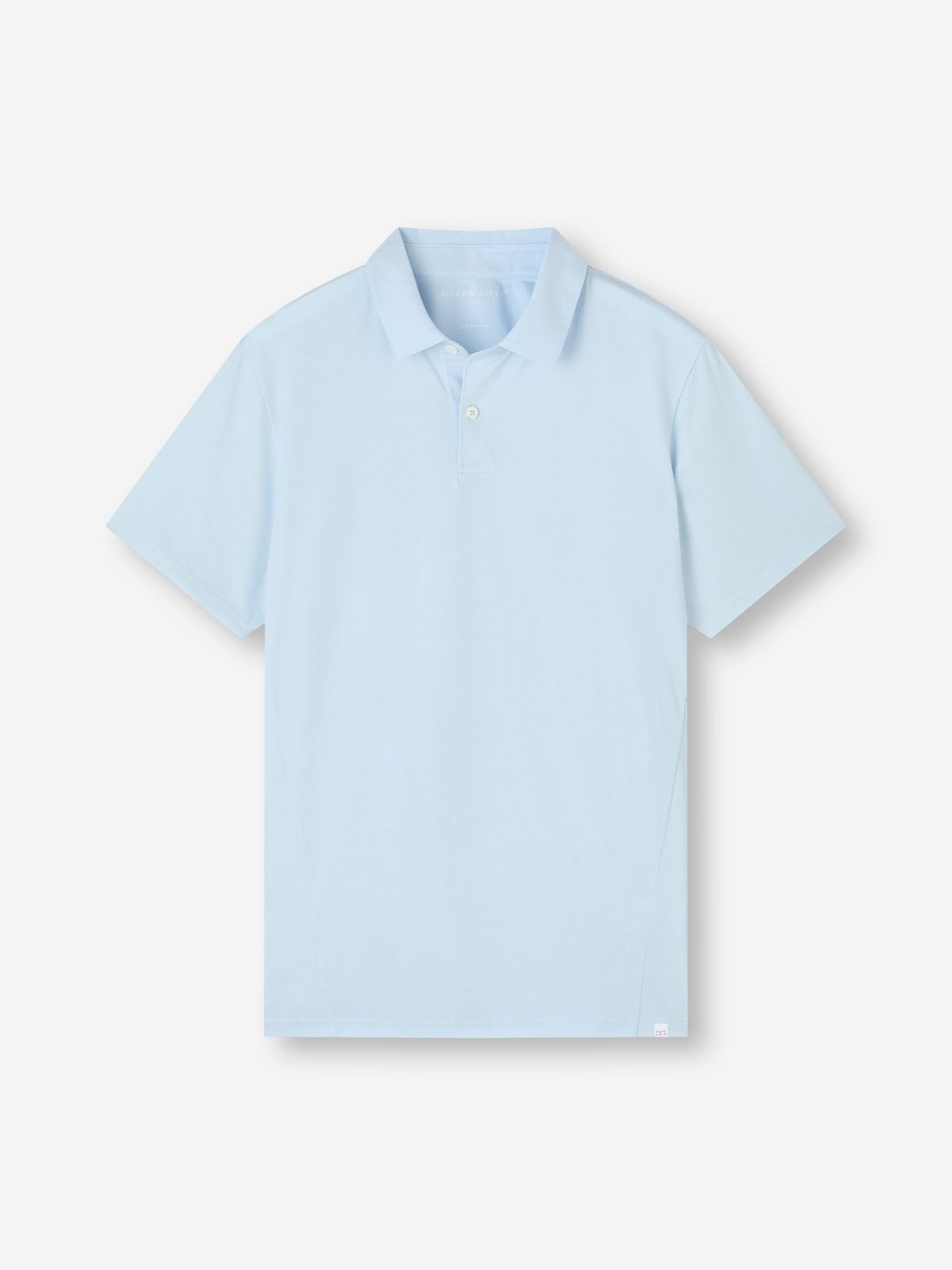 Ramsay Cotton Blend Polo Shirt Sky Blue