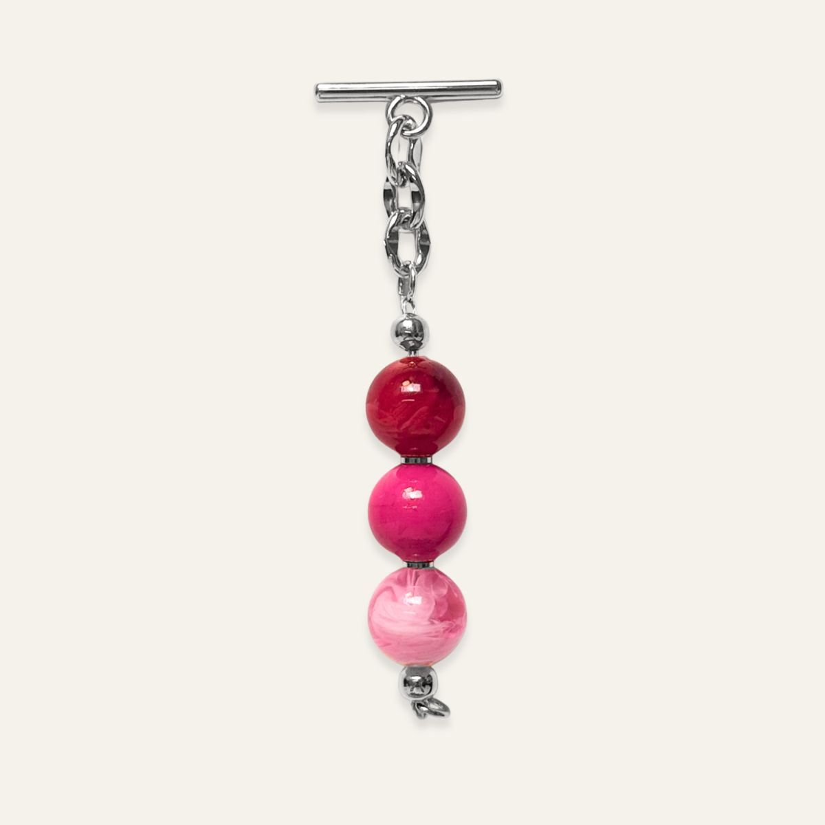 Aurora Tassel | Pink Mix with Silver hardware