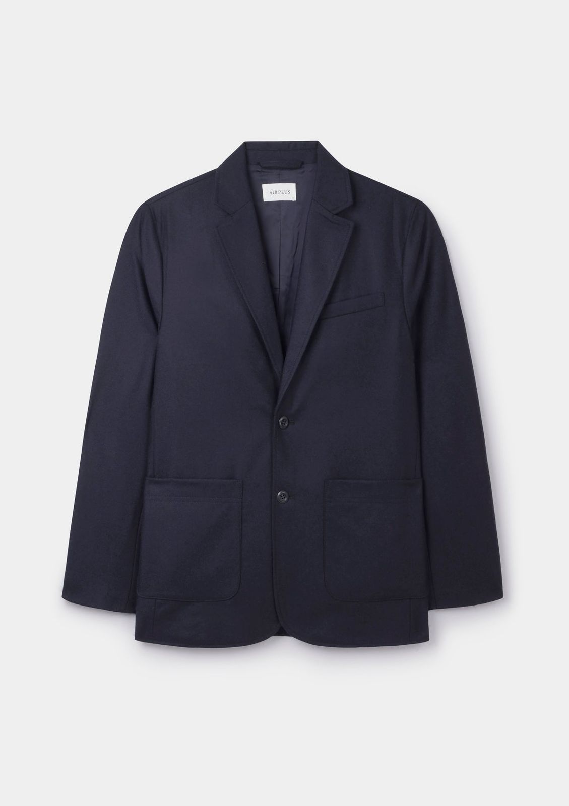 Ink Wool-Cashmere Flannel Blazer