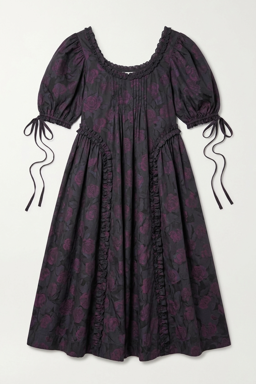 Meri Mini Dress - Shadow Rose Floral Print