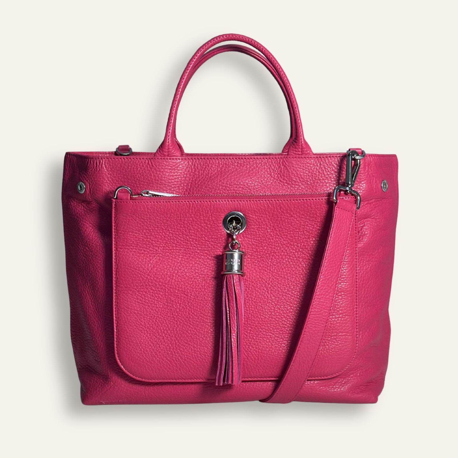 Preloved Dahlia Tote | Orchid with Silver hardware