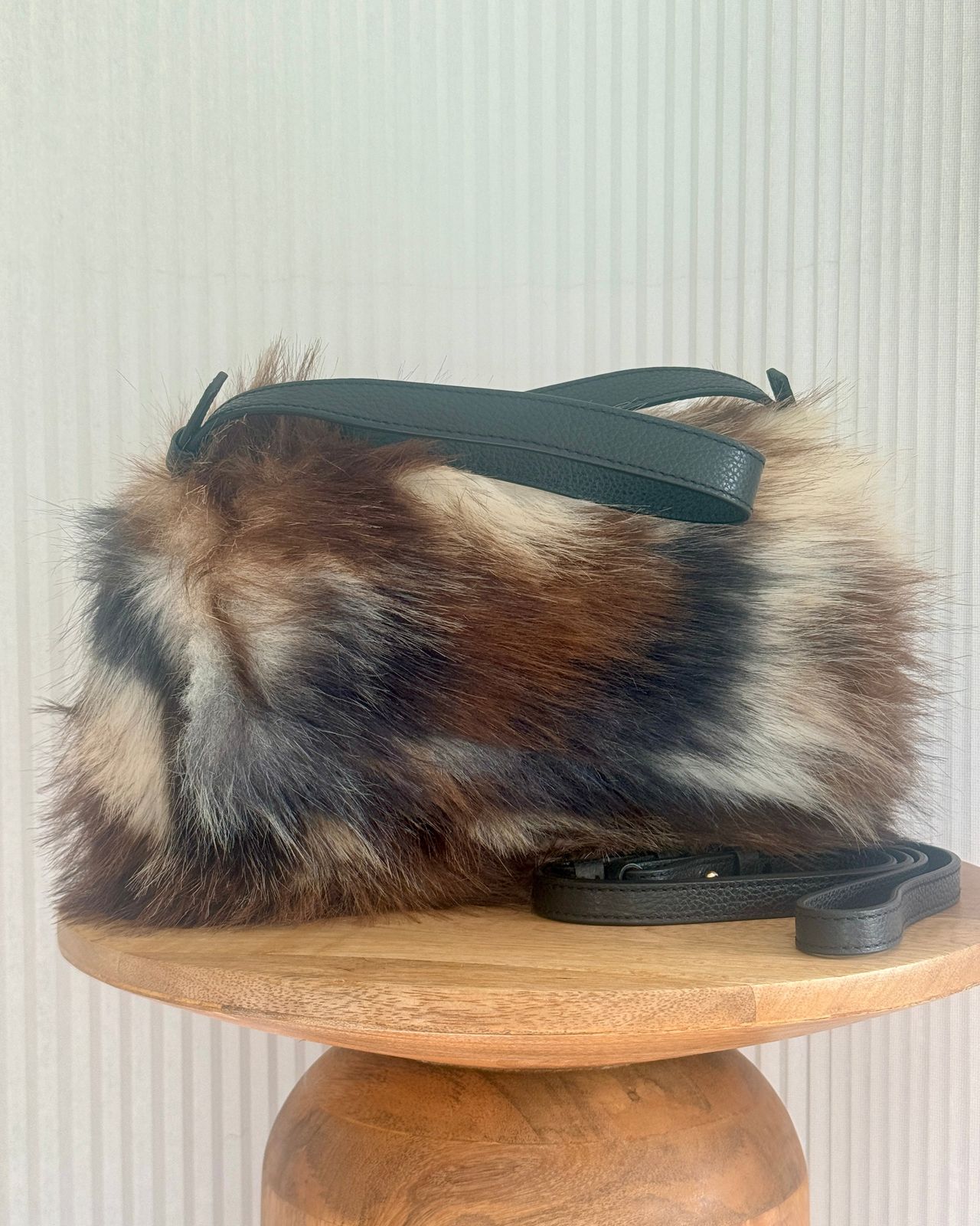 KATE IN MULTI FAUX FUR SAMPLE