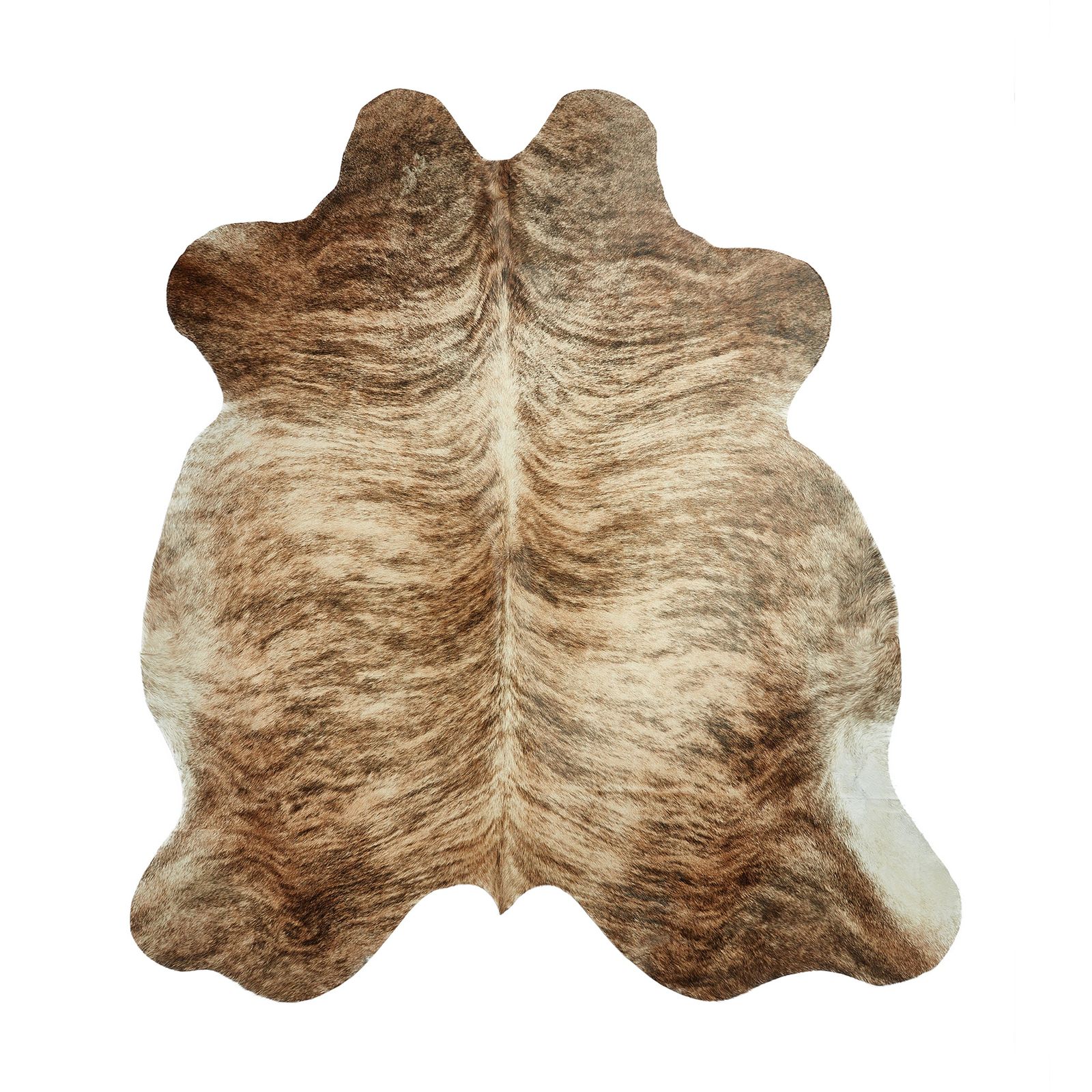 Cowhide Rug - Exotic Brown & White (230cm x 180cm)