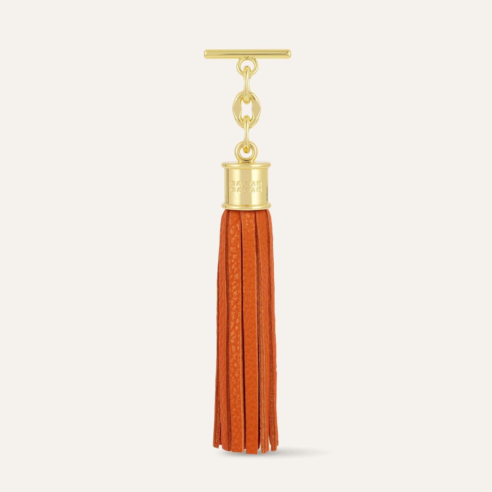 Capsule Tassel Classic | Tangerine with Gold hardware