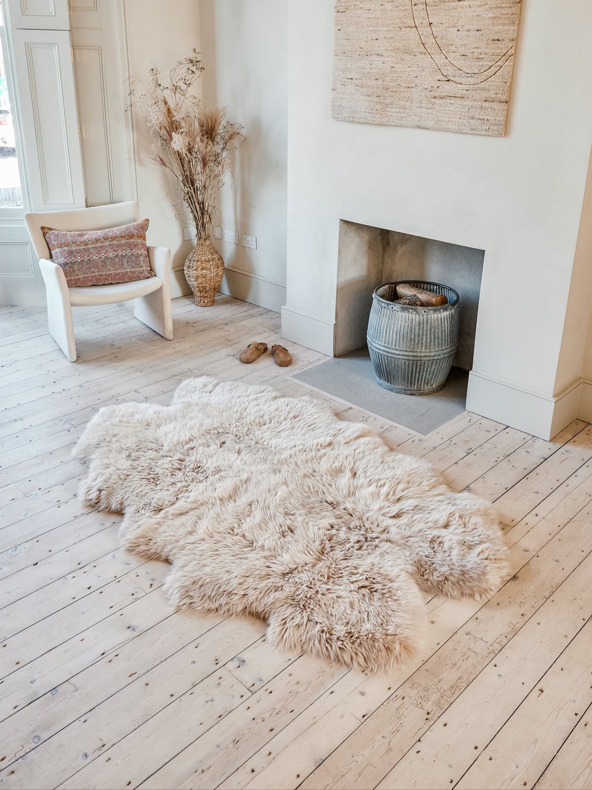Quatro Sheepskin Rug - Oyster