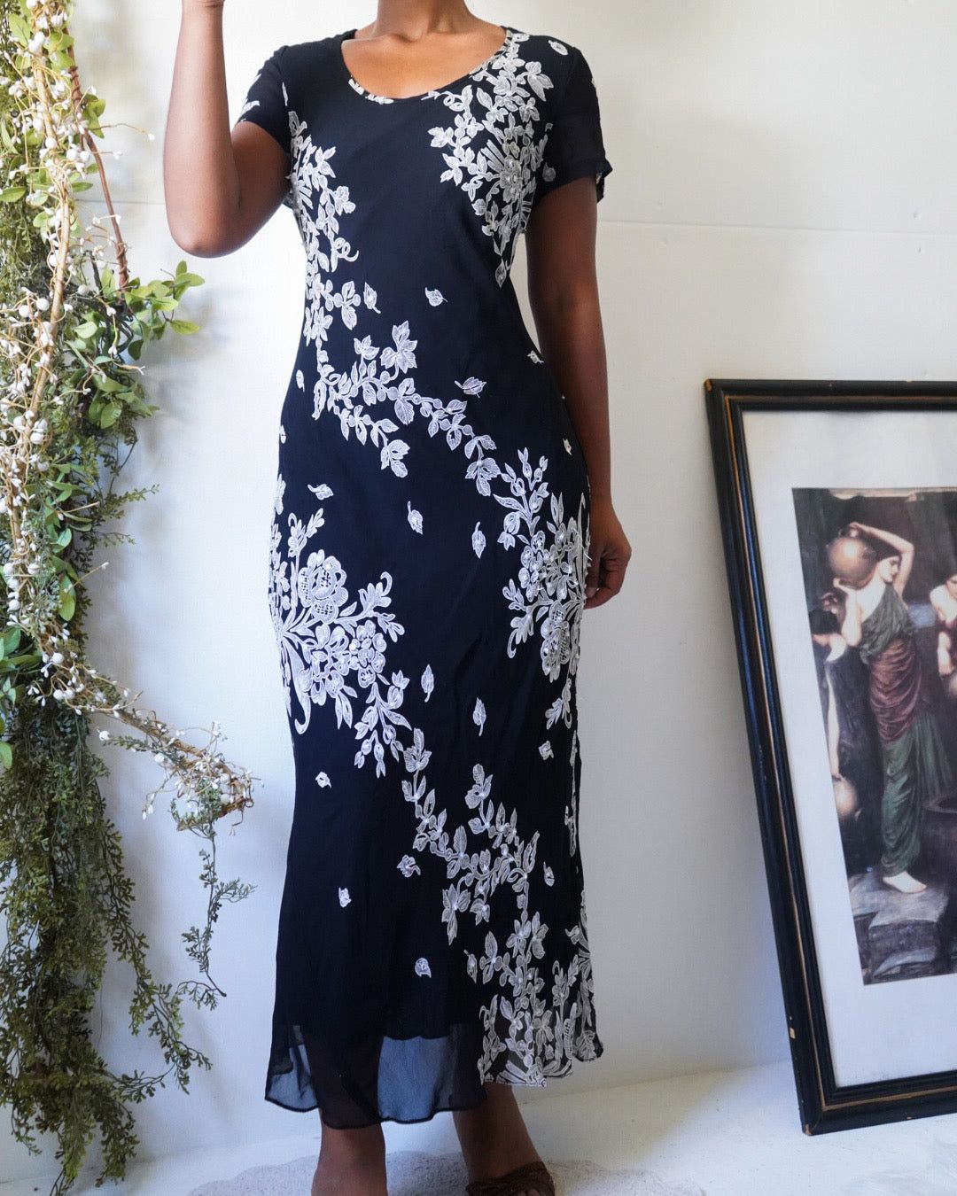 Vintage Y2K Floral Staple Maxi Dress
