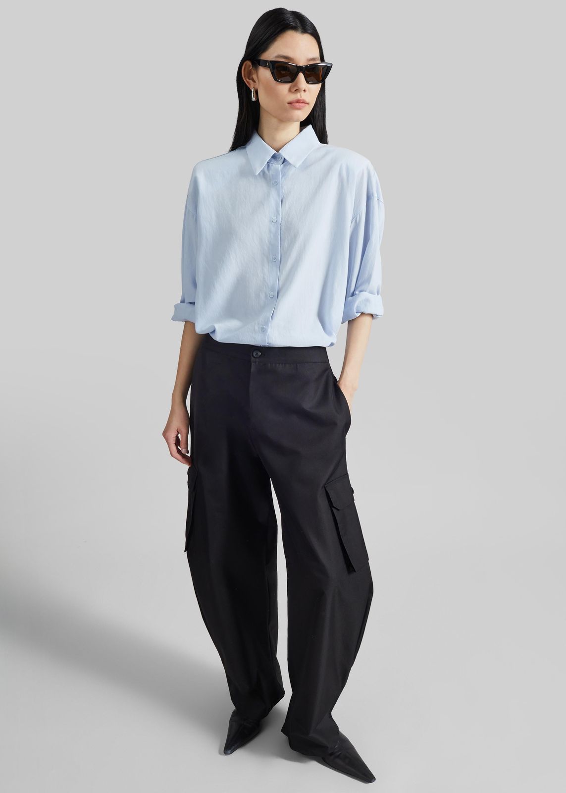 Geilo Barrel Leg Pants - Black