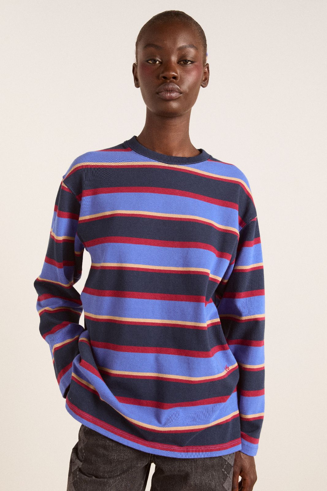 Ali Long Sleeve Tee - Blue Stripe