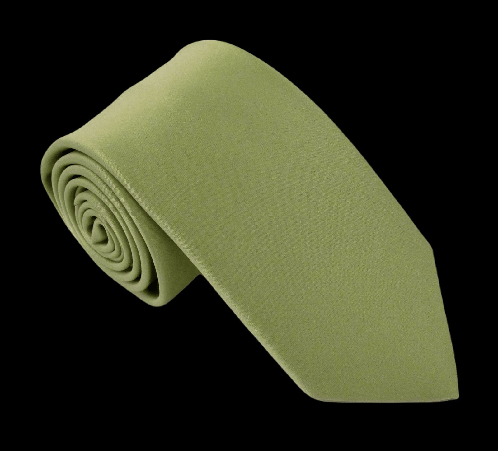 Fern Green Satin Wedding Tie