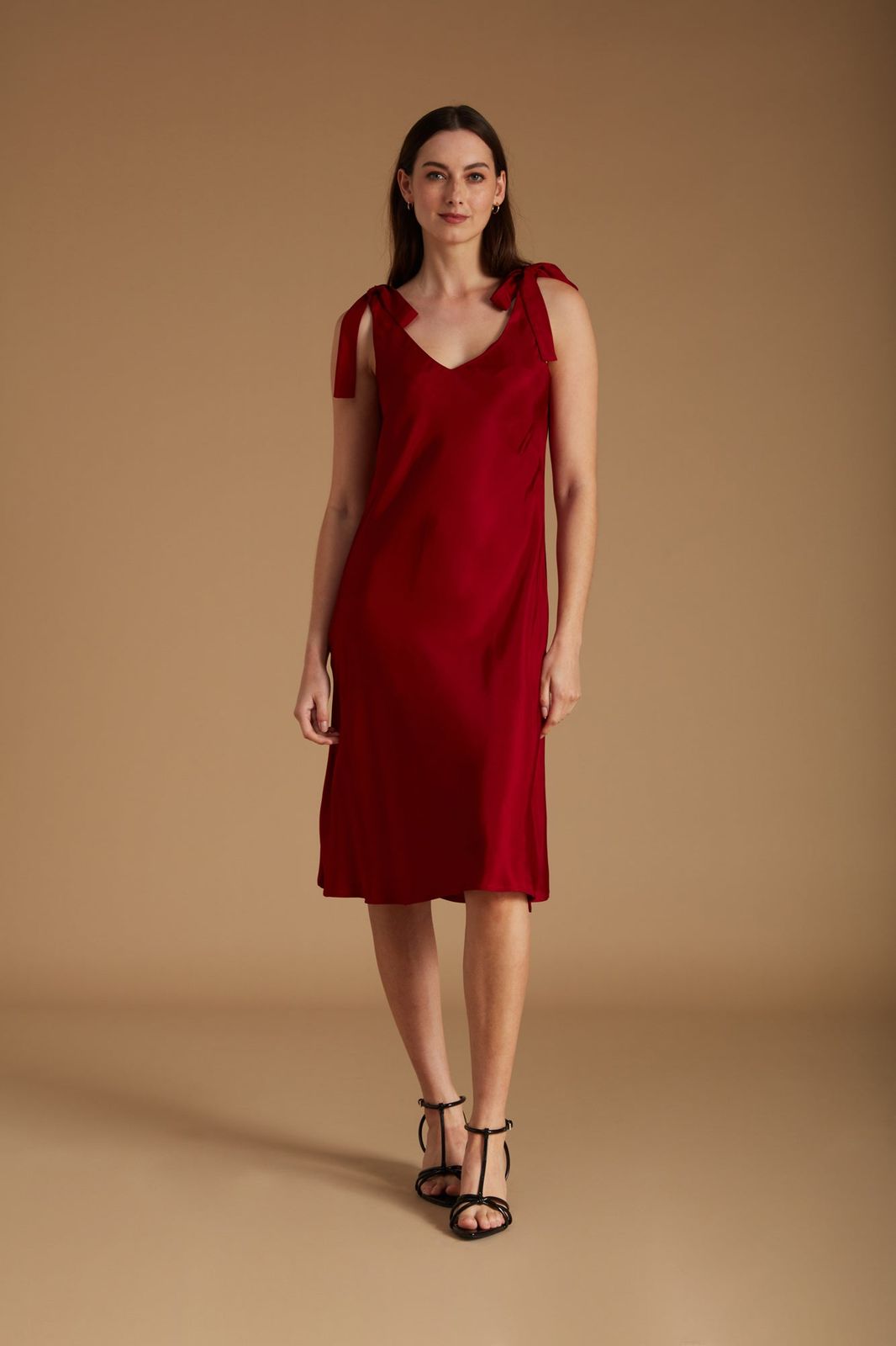 Isobel | FSC Viscose Dress | Red