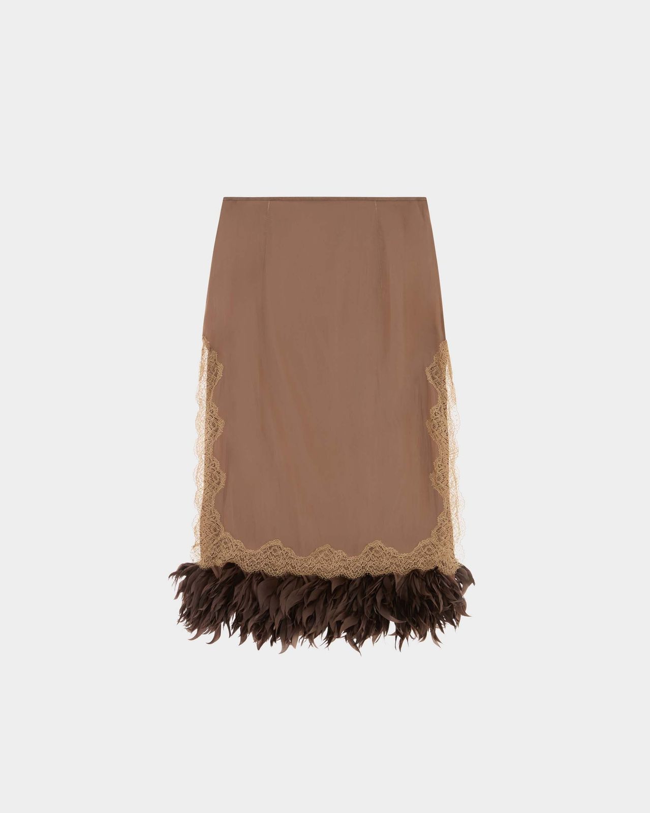 Velino Midi Skirt in Satin