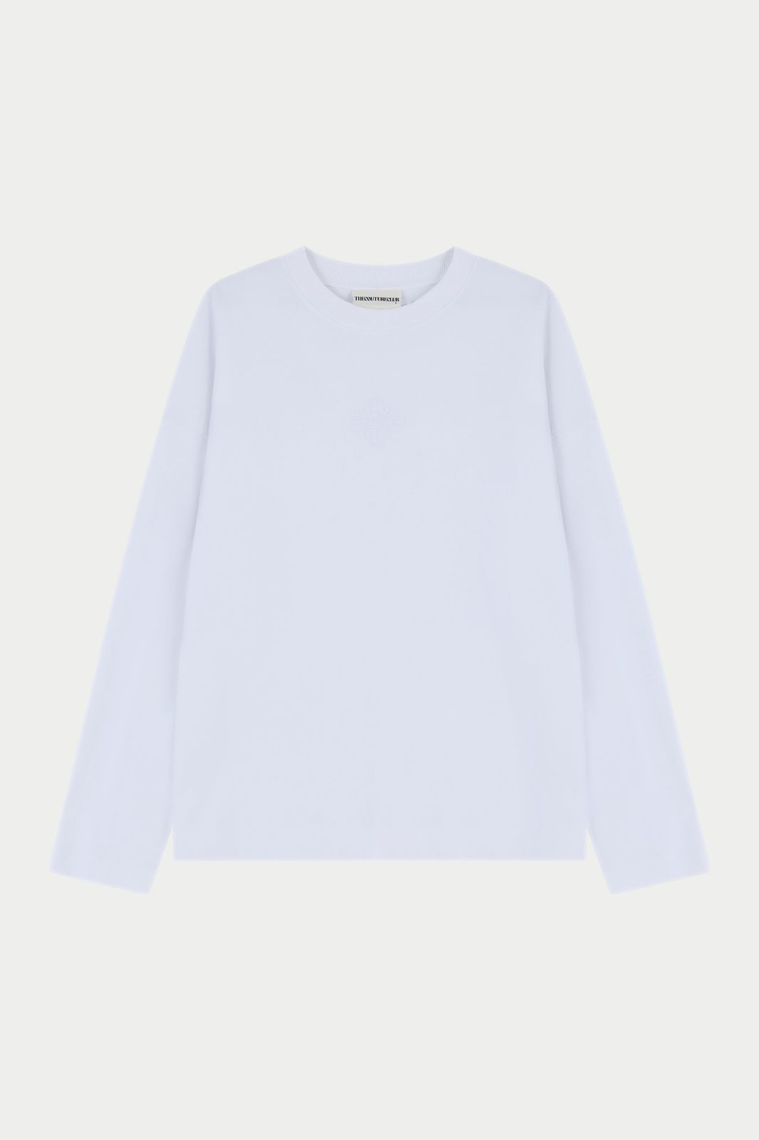 APPLIQUÉ EMBLEM LONG SLEEVE - WHITE