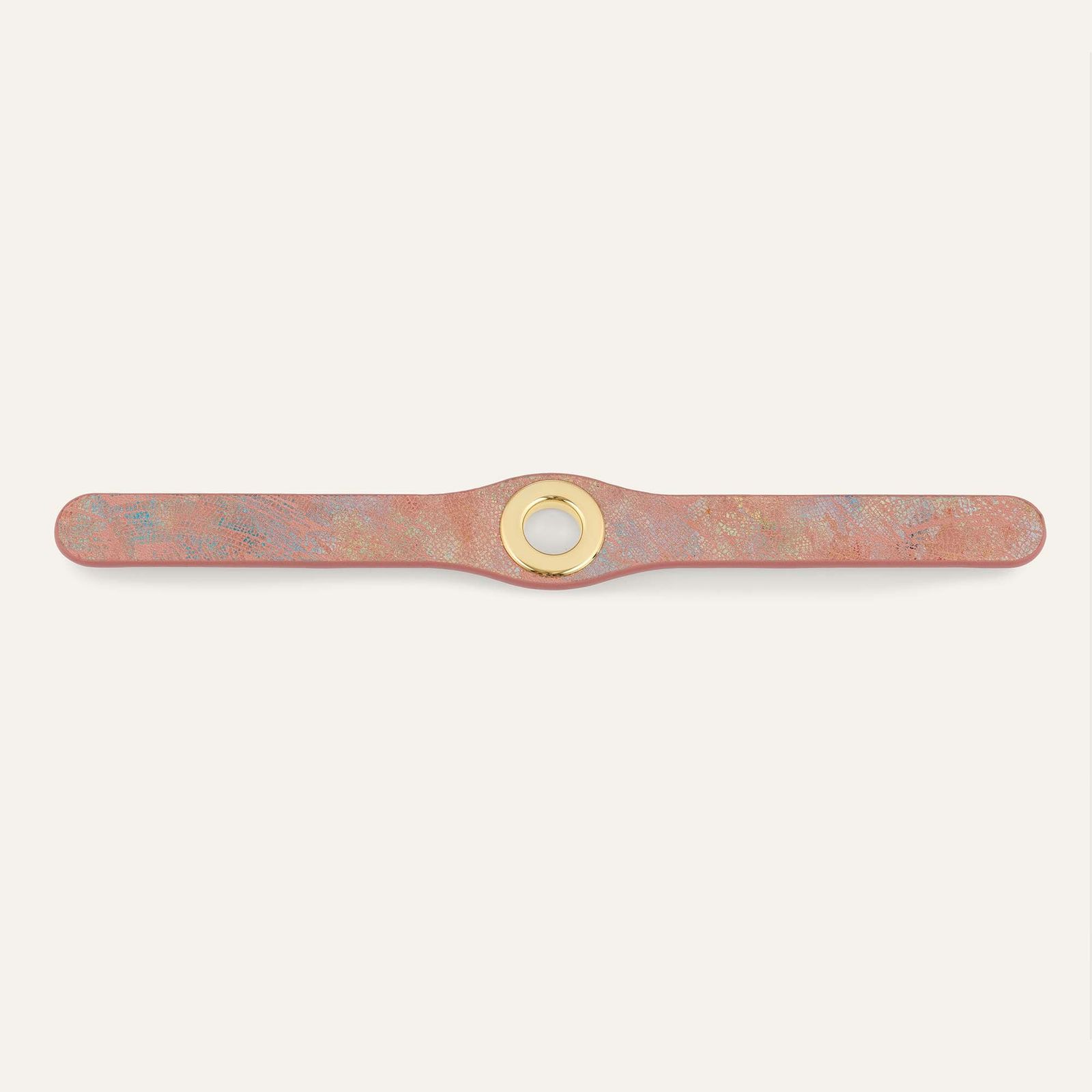 Deco Classic | Peach Strokes with Gold hardware