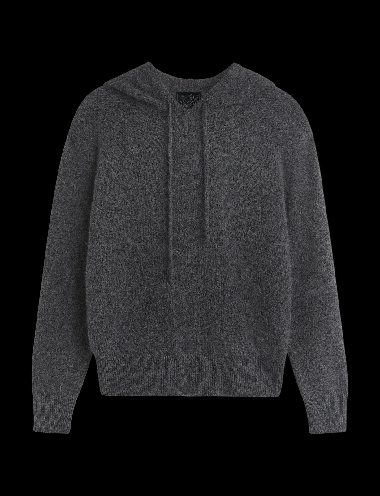 Iona Hoodie: Yak Wool, Dark Grey