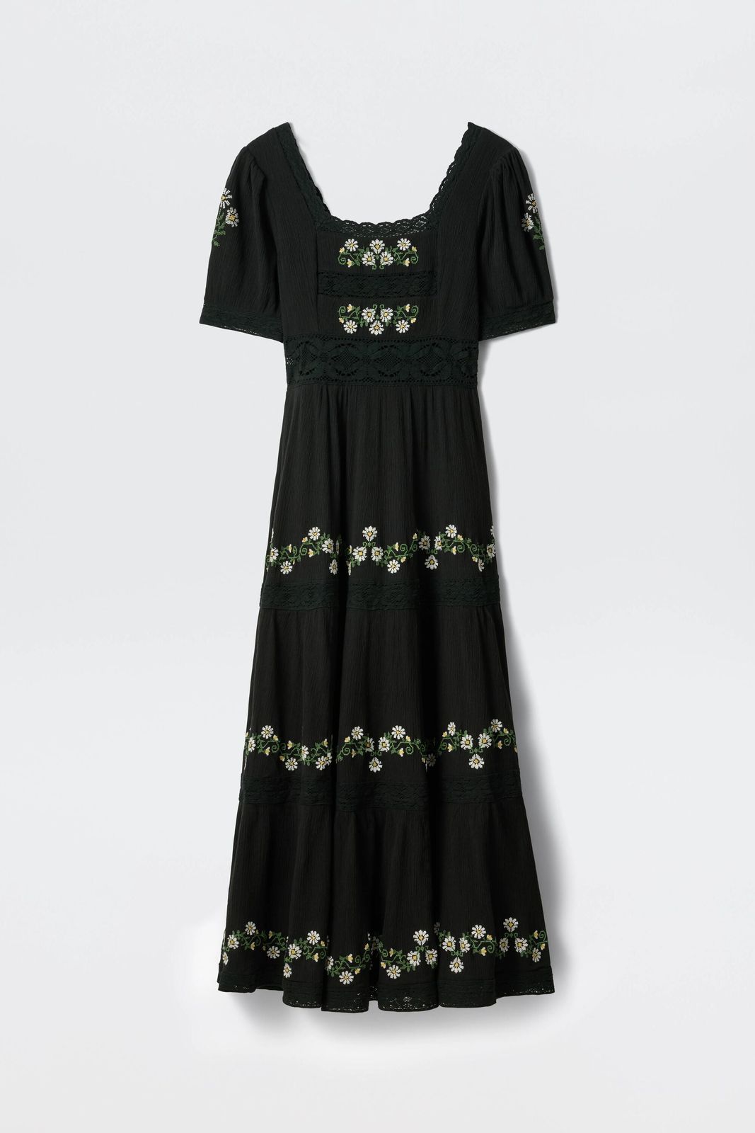 Philippa - Lilia Embroidery Black