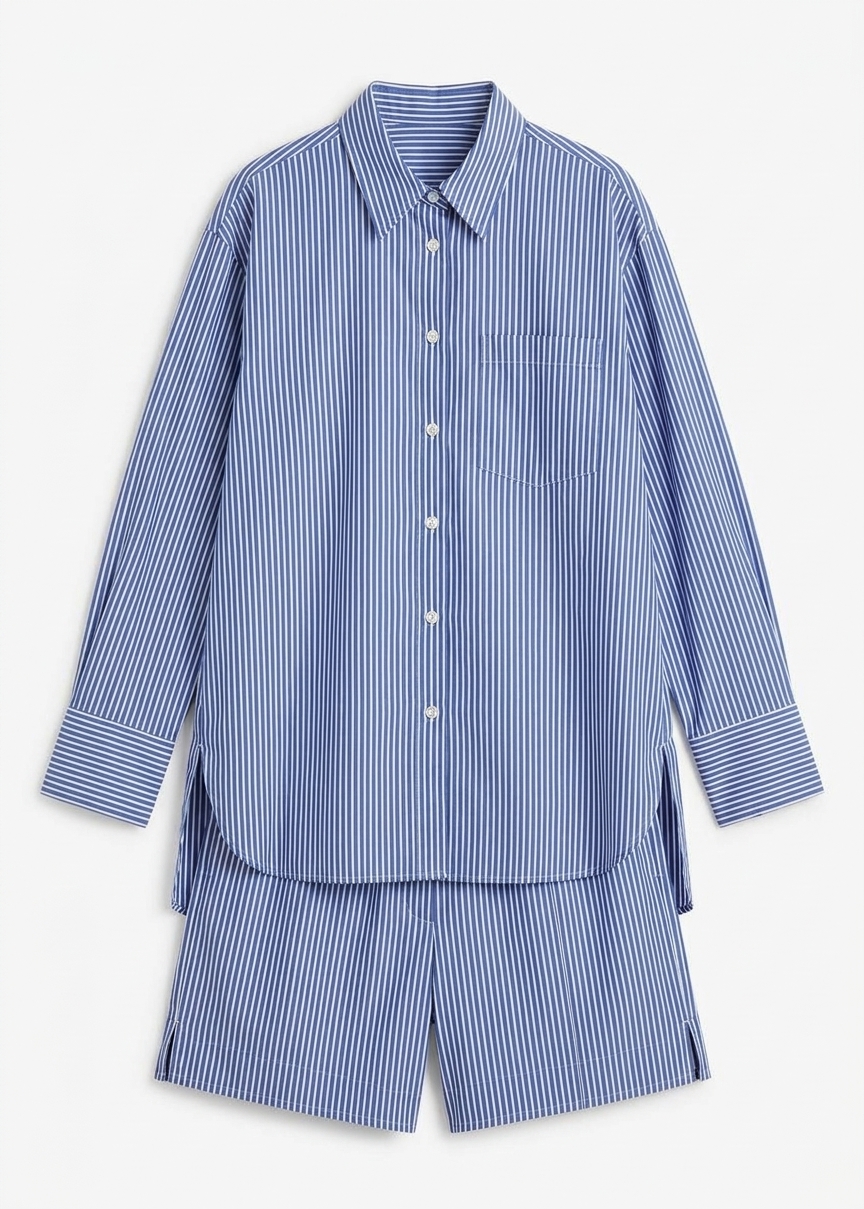 Mirca Pocket Shirt - Blue Multi Stripe