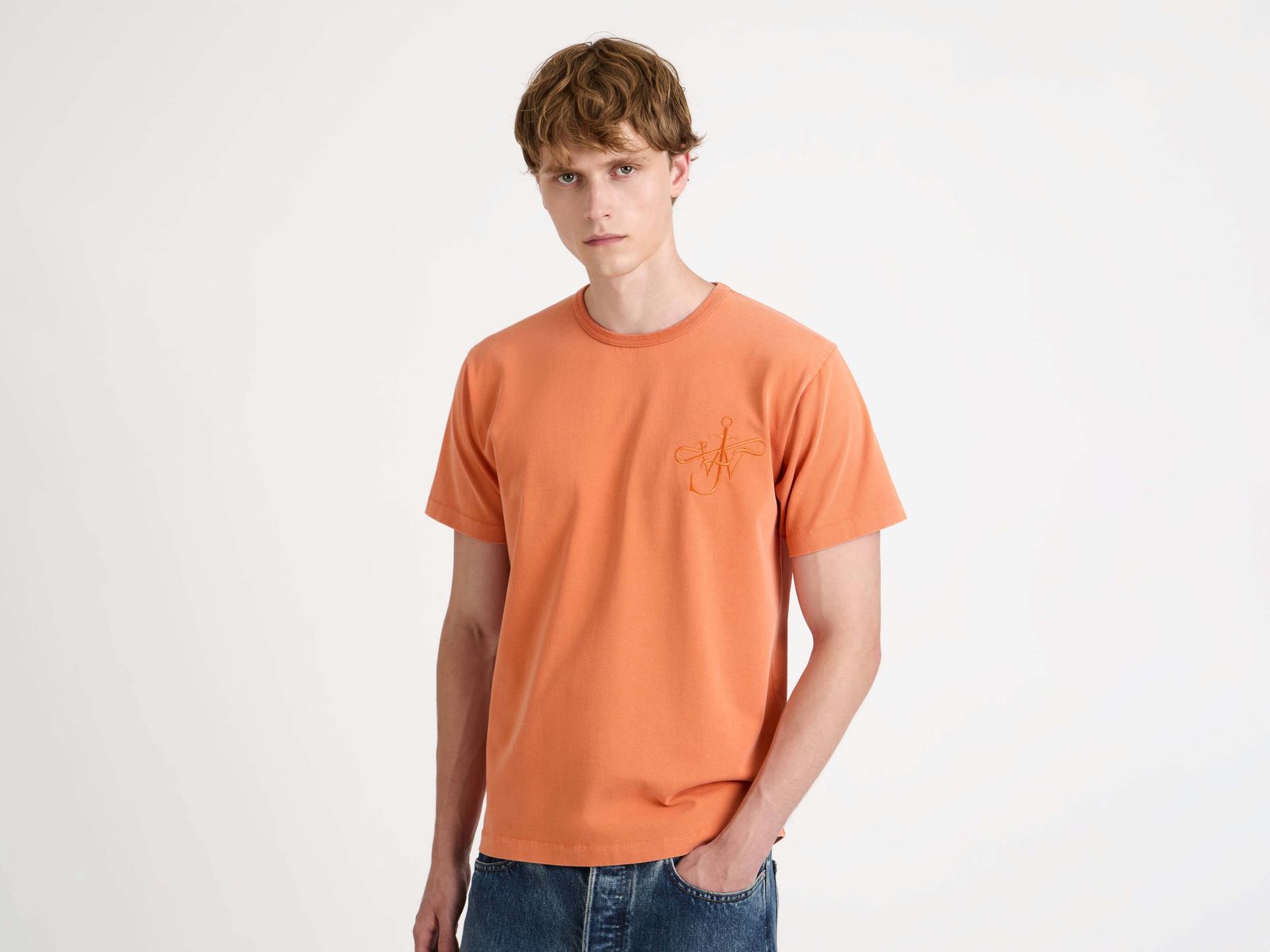 CL_RIBBON ANCHOR T-SHIRT - WASHED TEAL_JT0295PG1937