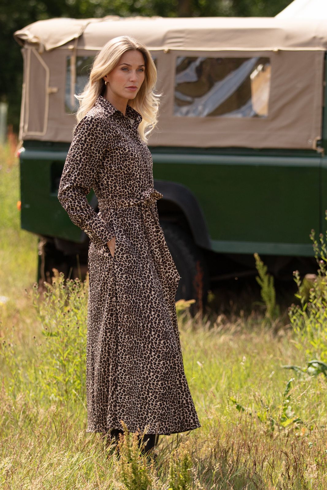 Temptress Dress in Baby Leopard