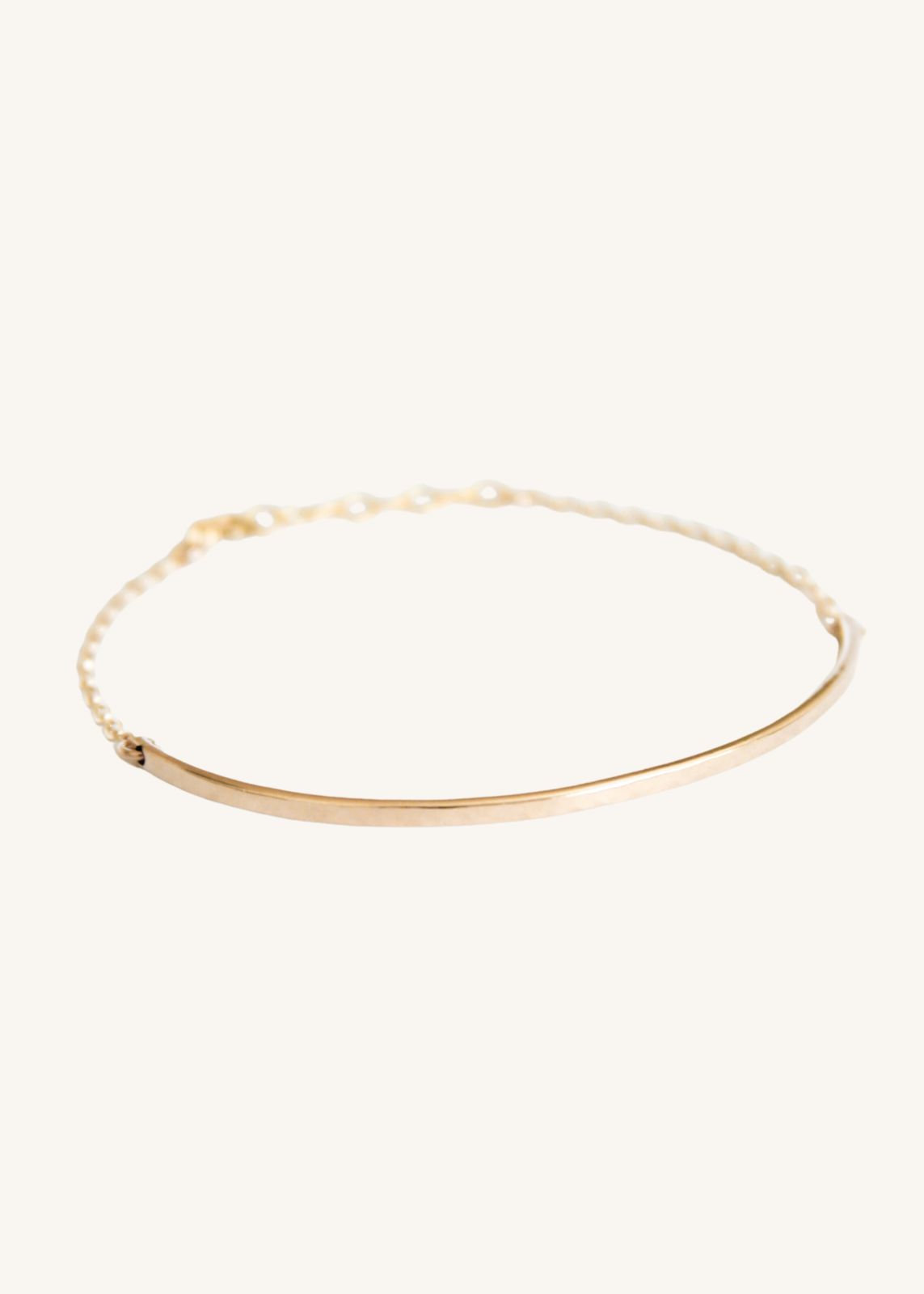 Hammered Half Cuff Bracelet
