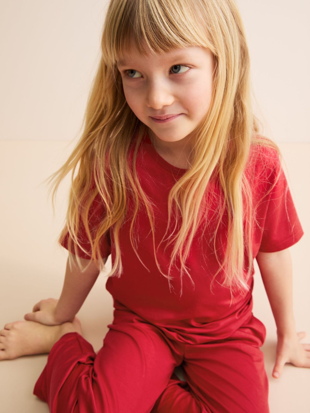 Lara Micro Modal Lounge Set Cherry Red