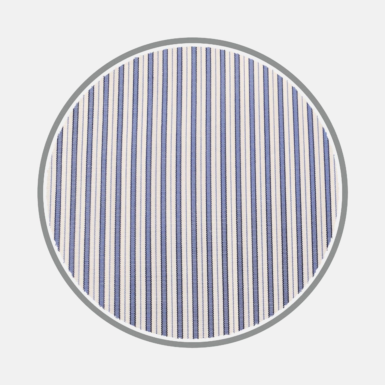 Blue Multi Stripe Silverline Cotton Fabric