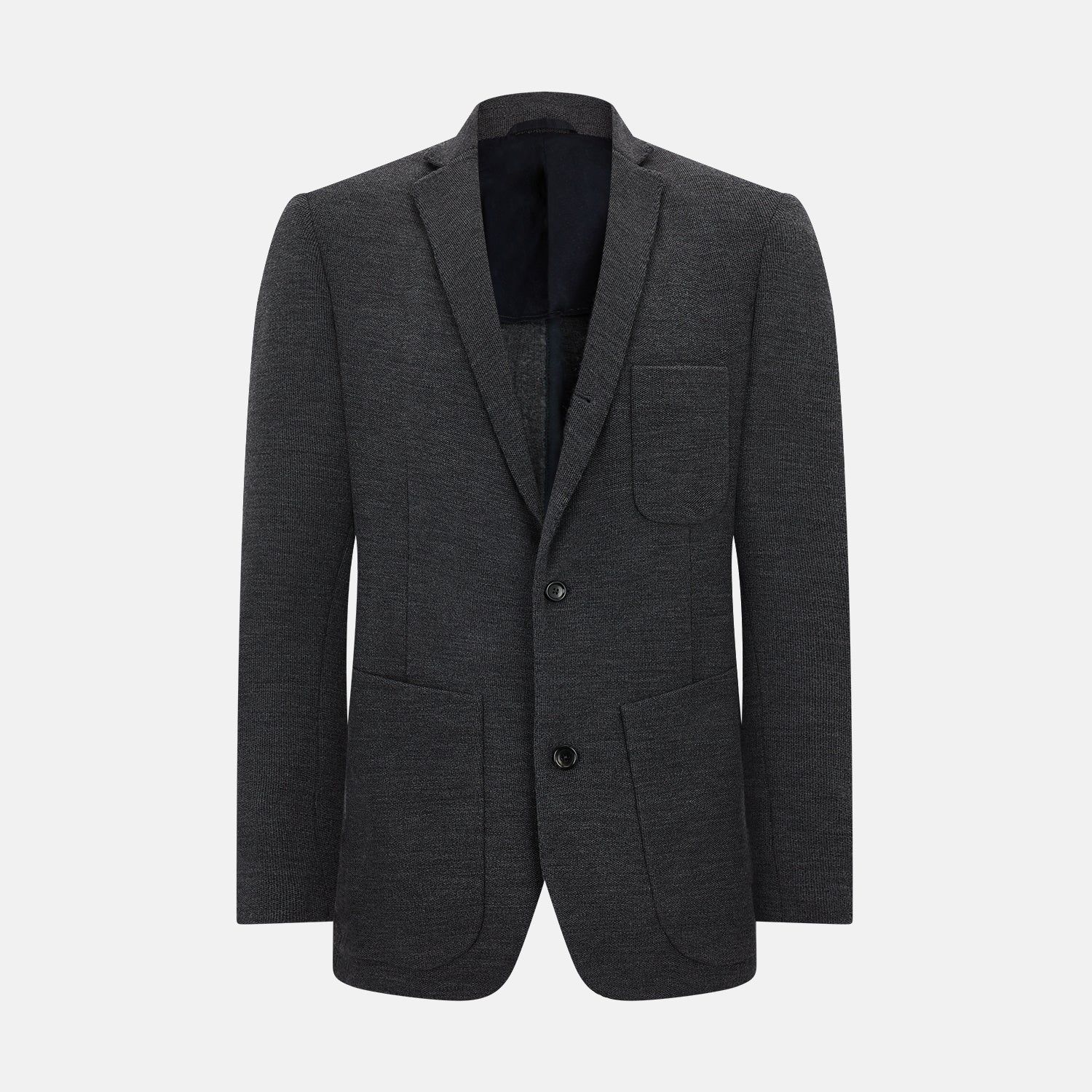 Graphite Knitted Oxford Blazer