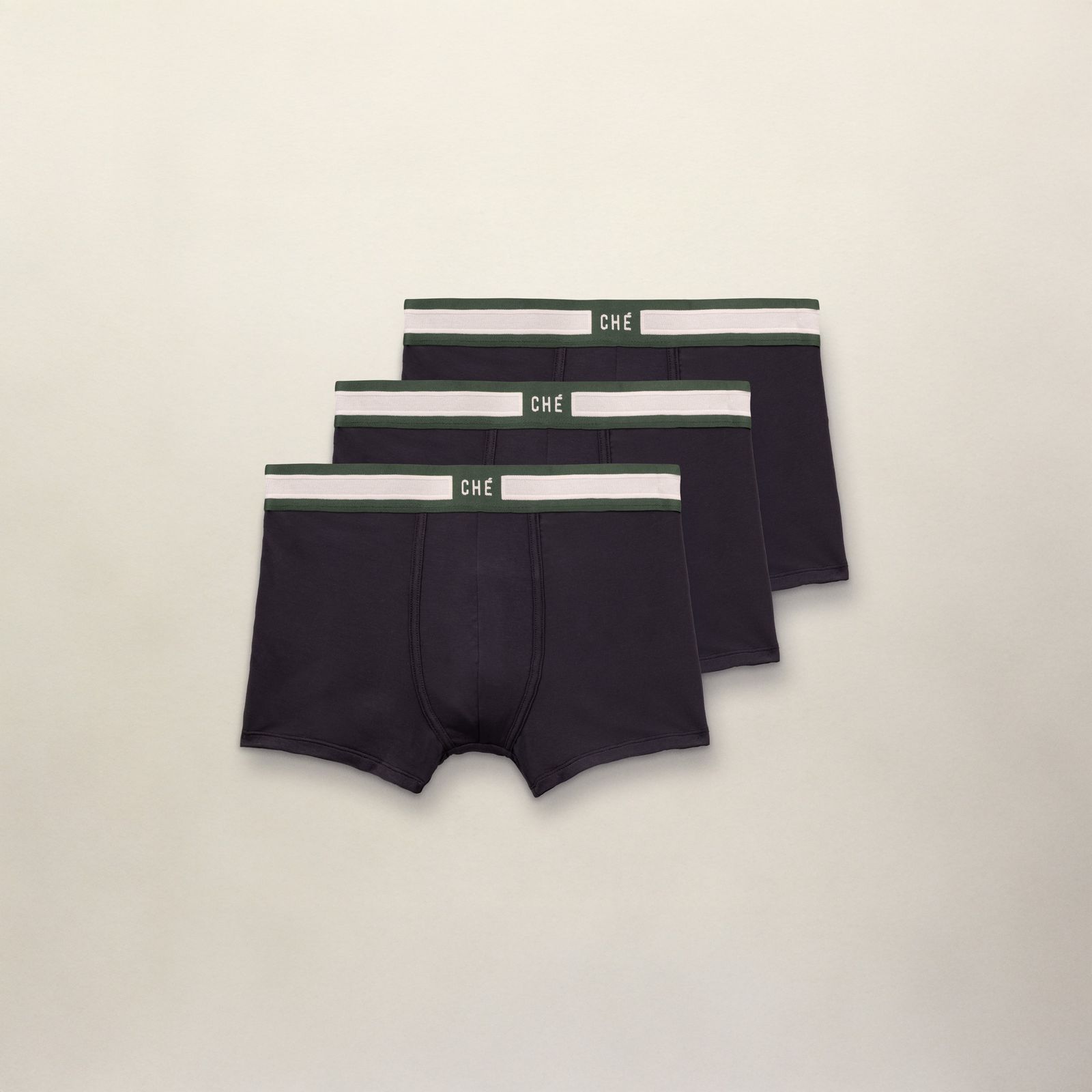 Signature Boxer Trunks 3 Pack - Black
