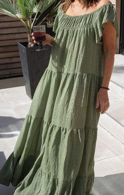 Camila Viscose Crepe Gypsy Dress