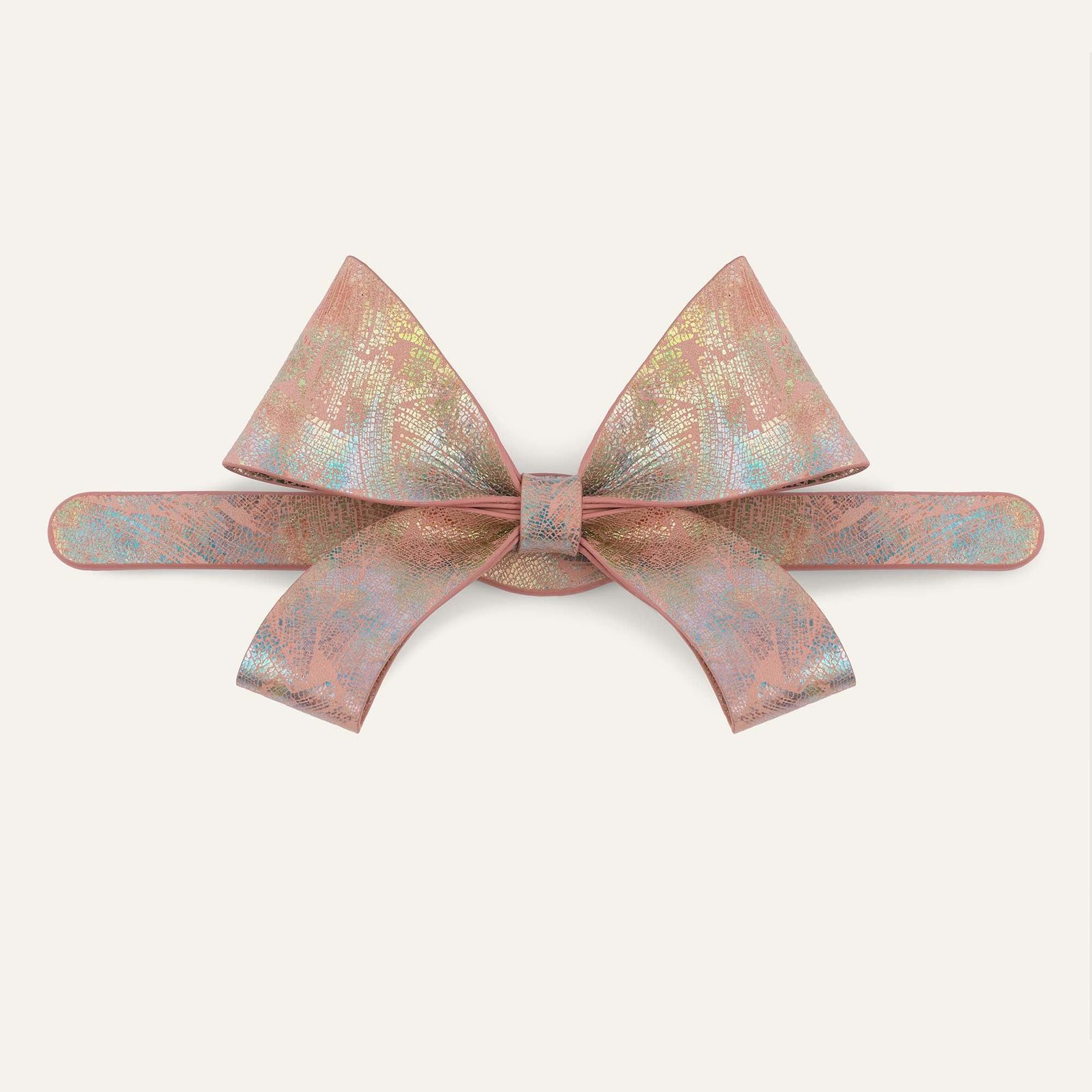 Bijoux Bow Classic | Peach Strokes with Gold hardware