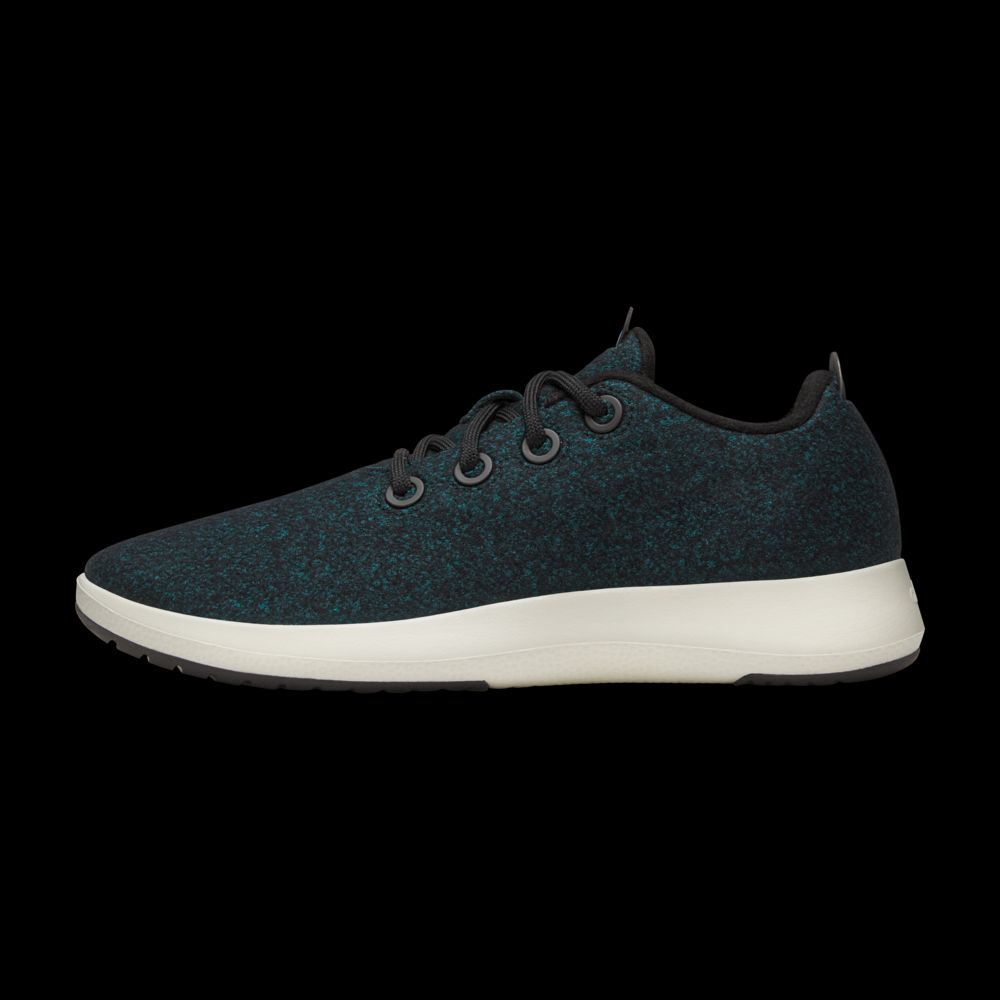 Women's Wool Runner Mizzle - Natural Black/Chasm Teal (Stony Cream Sole)