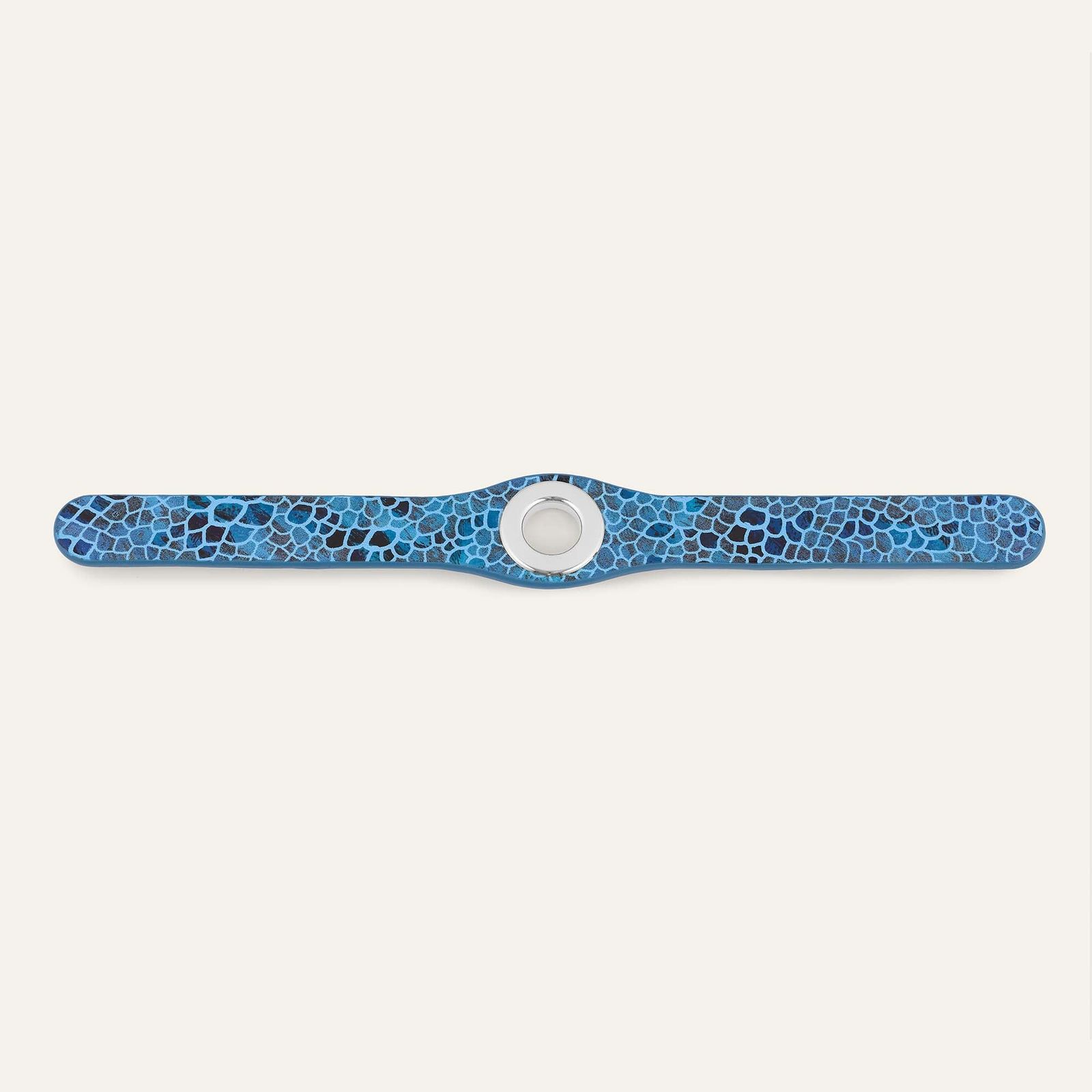 Deco Classic | Blue Mosaic with Silver hardware