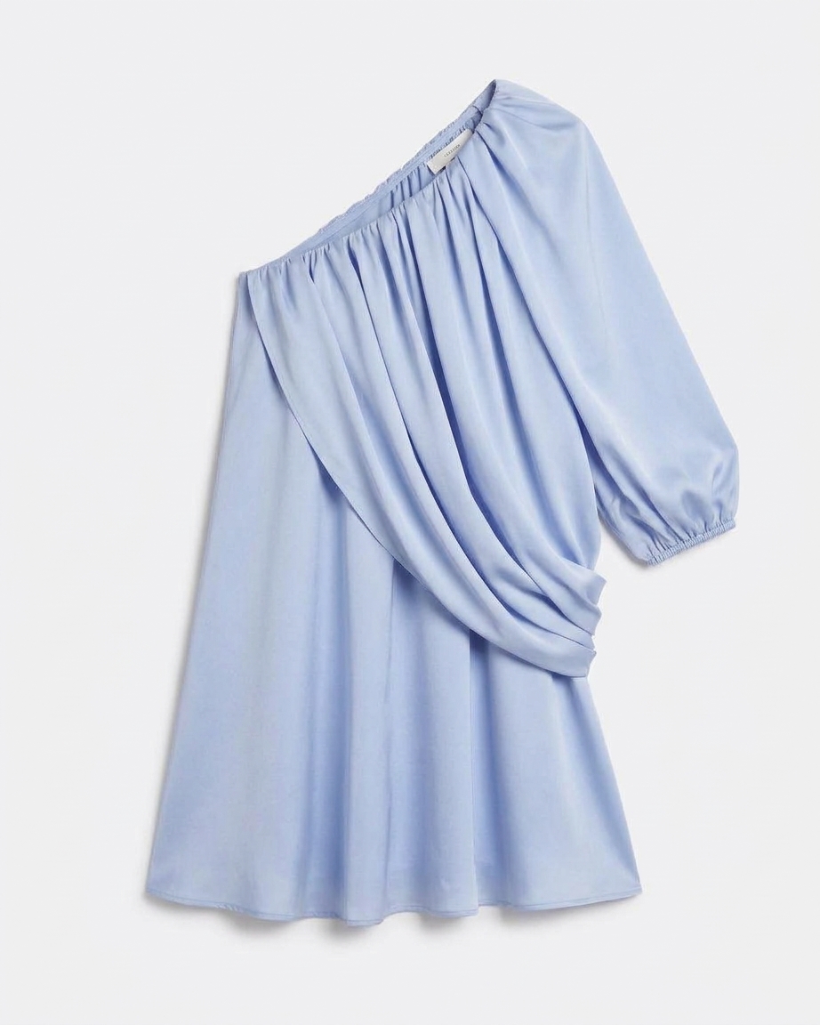 Flourine Mini Dress In Soft Sky