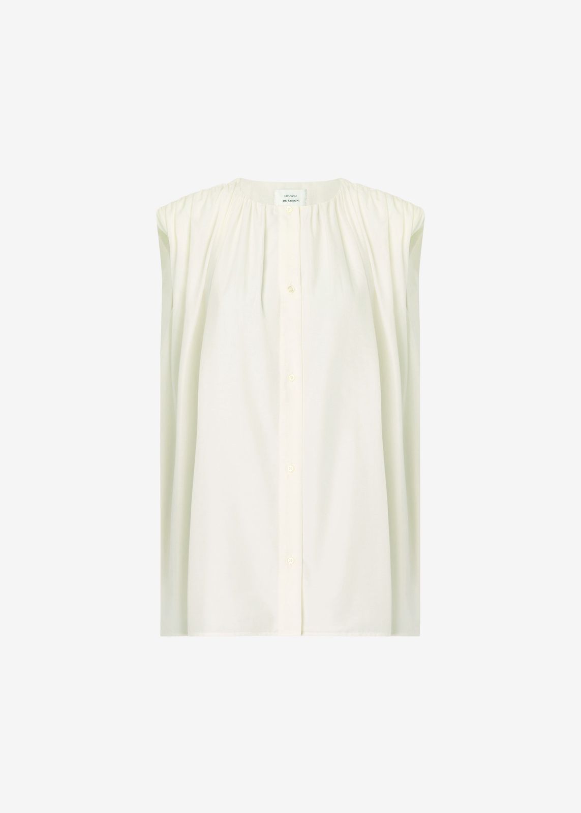 Loulou De Saison Anca Gathered Blouse - Ivory
