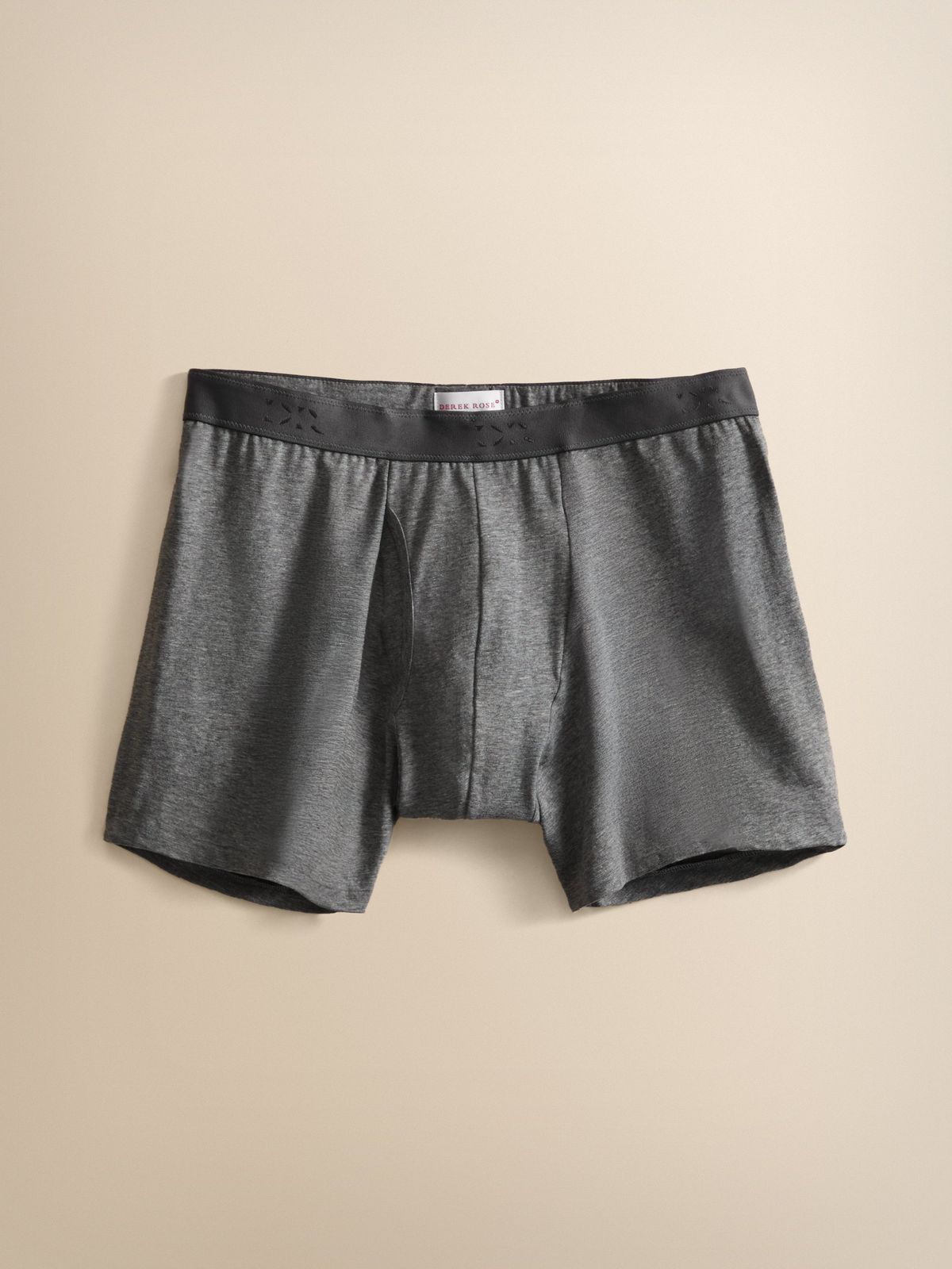 Jack Pima Cotton Trunks Charcoal Grey