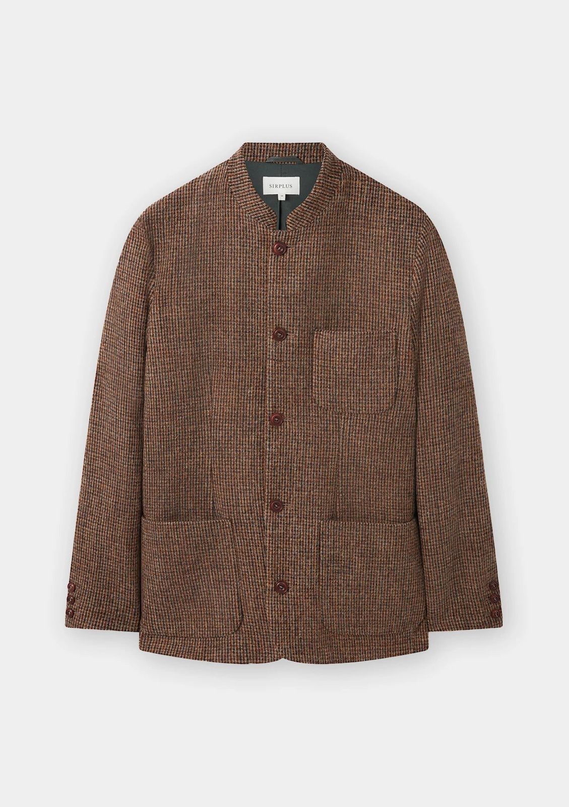 Brown Harris Tweed Nehru Jacket