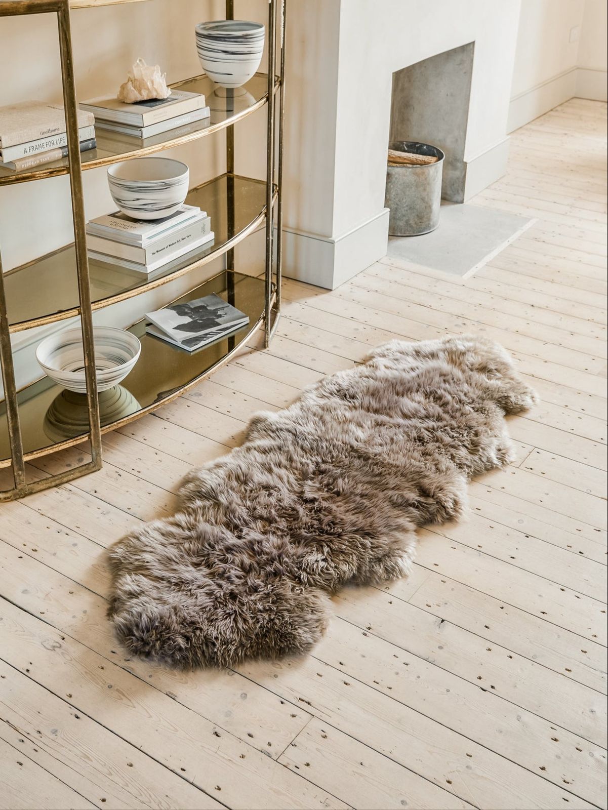 Double Sheepskin Rug - Taupe