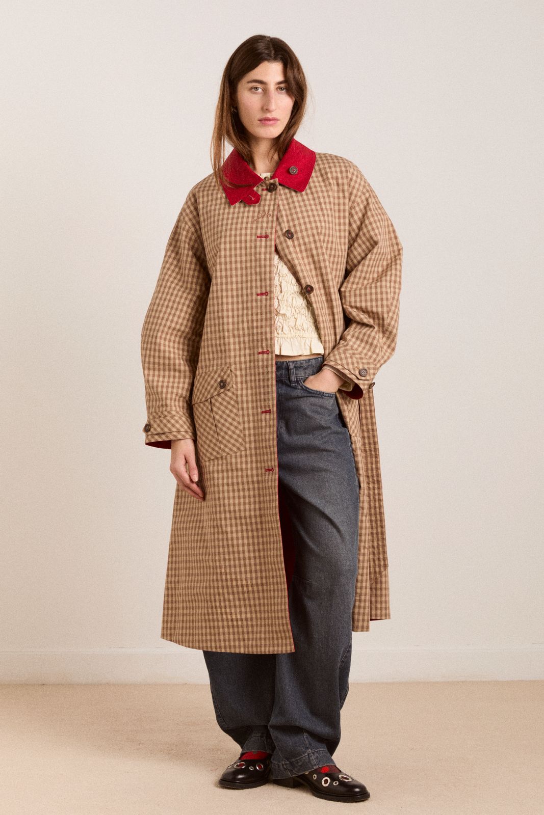 Anja Reversible Shower-Proof Trench