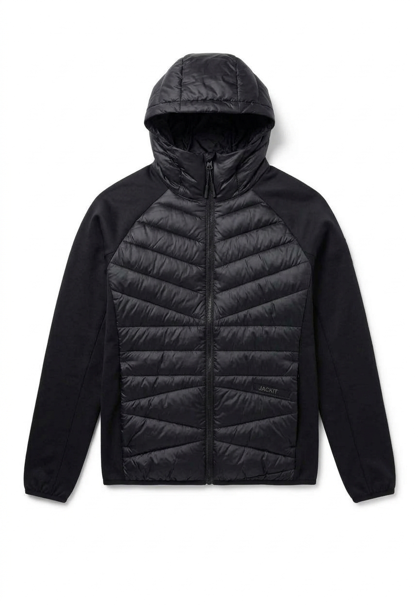 Titan Hybrid Hooded Jacket Black