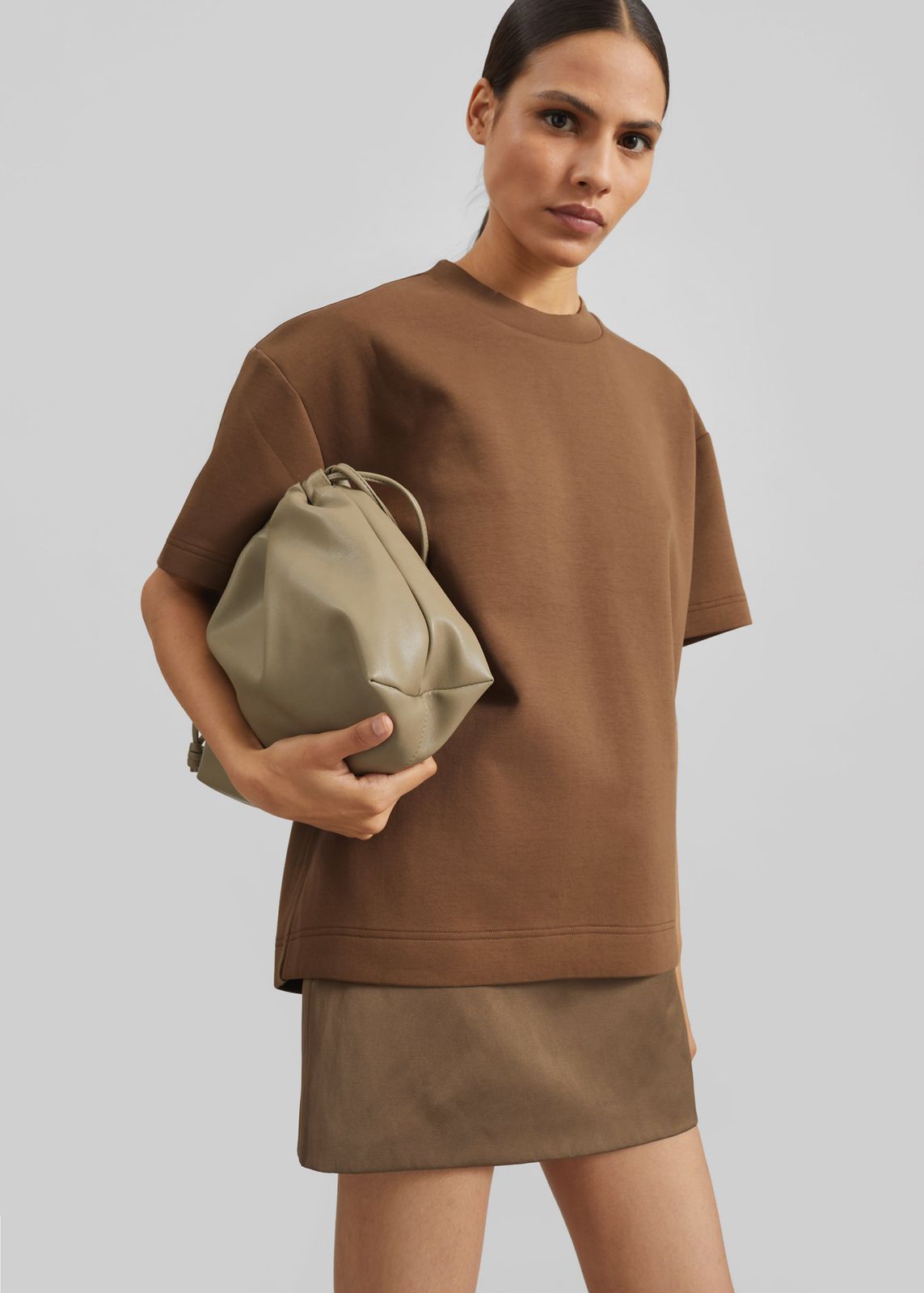 Scoob Boxy T-Shirt - Light Brown