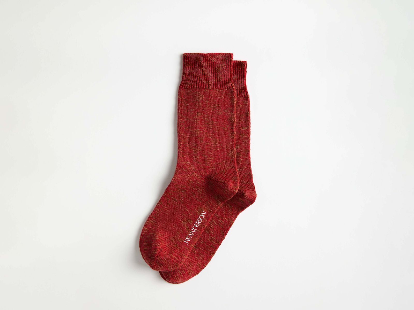 COTTON SLUB SOCK IN RED